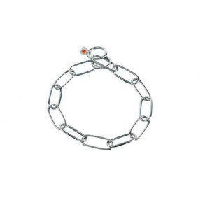 Kjettinghalsbnd langleddet 4.0mm rustfritt stl