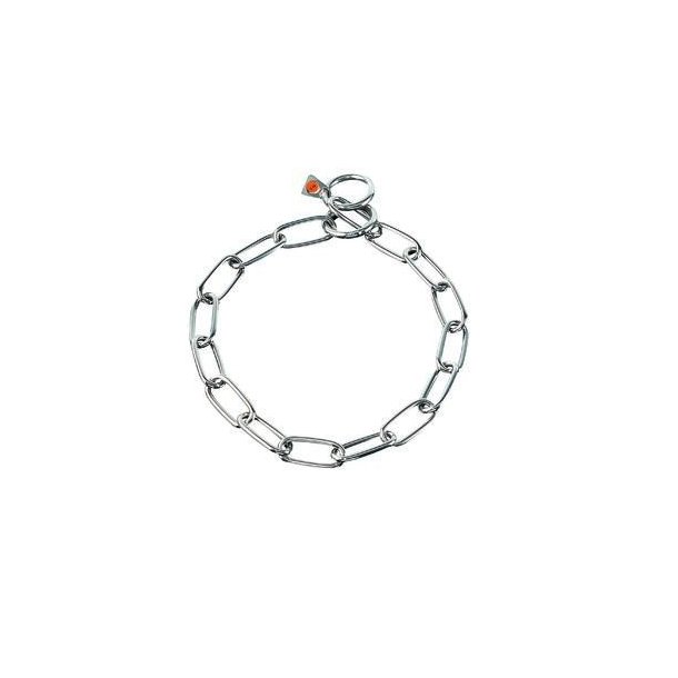 Kjettinghalsbnd langleddet 4.0mm rustfritt stl