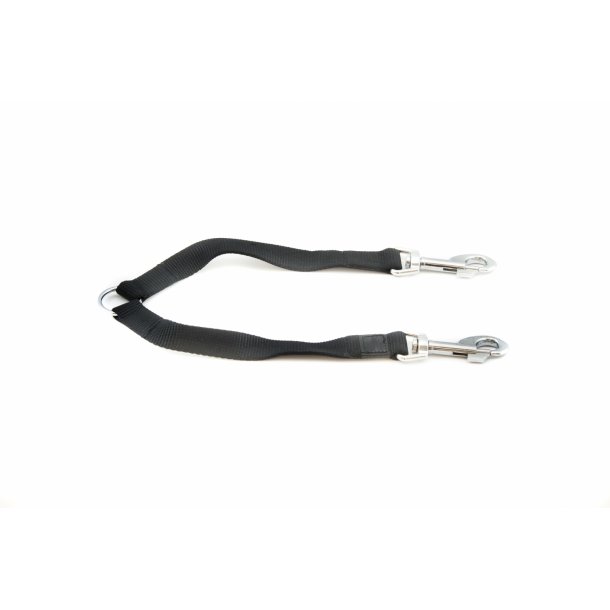 Koblingsstykke 10mm sort nylon-web